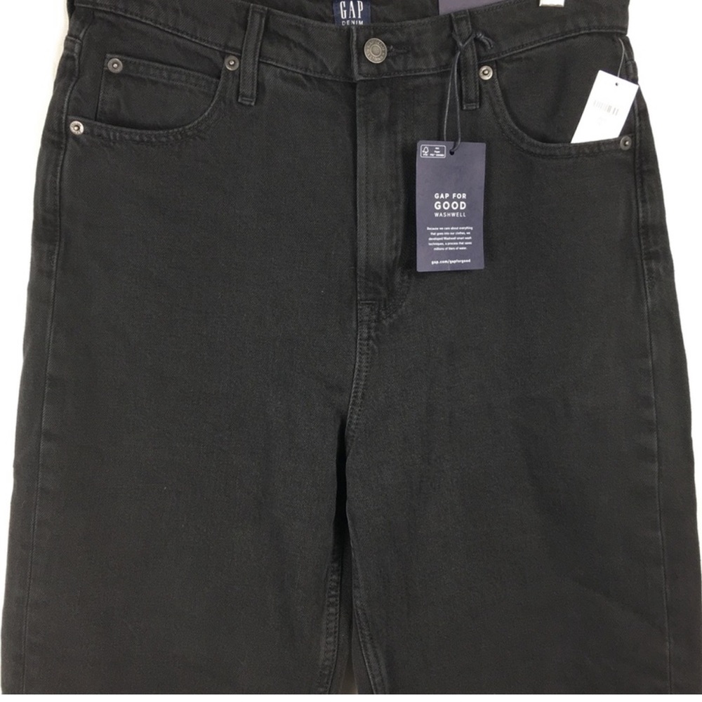 NWT Gap Mom Jean Black 29 Tall High Rise